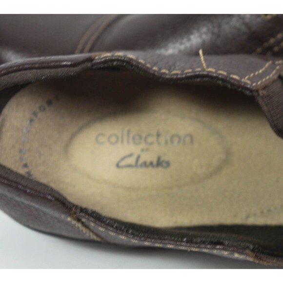 Clarks Cheyn Madi Brown Leather Slip On Shoes Size 9M - Picture 7 of 8